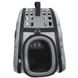 Petown Soft sided Pet Carrier pet Carriers Airline Approved with Foldable and Washable (Gray)