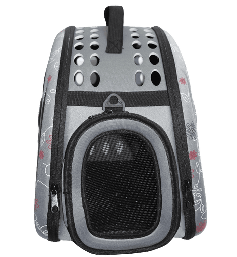 Petown Soft sided Pet Carrier pet Carriers Airline Approved with Foldable and Washable (Gray)